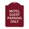 Signmission Motel Guest Parking Only Heavy-Gauge Aluminum Architectural Sign, 24" x 18", BU-1824-23871 A-DES-BU-1824-23871 - alternate 1
